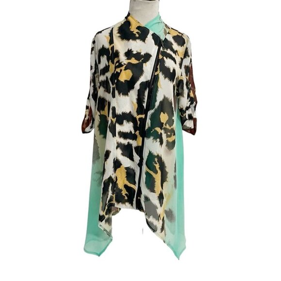 Feratelli Tops - NEW FERATELLI Size XL  Top Blouse Abstract Colorful Animal Print Boho Artsy